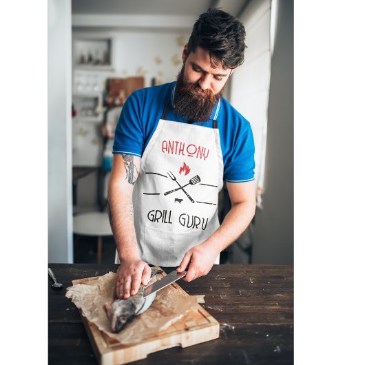 Aangepaste Grill Guru Aangepast Schort