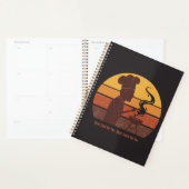 Aangepaste Grill Master Papa Retro Zonsondergang G Planner (Display)