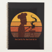Aangepaste Grill Master Papa Retro Zonsondergang G Planner (Voorkant)