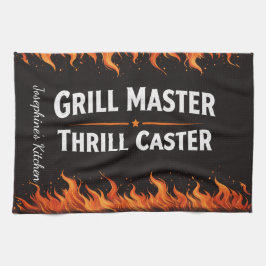 Aangepaste Grill Master Thrill Caster BBQ Fire Pap Theedoek