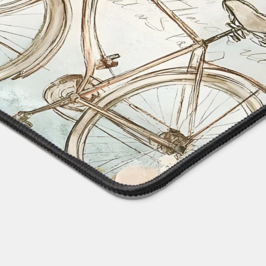 Aangepaste  grillige fietskalender 2026 bureaumat (Hoek)