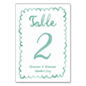 Aangepaste grillige Fun Hand getekend Olive Green  Kaart (Voorkant)