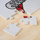 Aangepaste grillige grappige Japanse Kanji kalligr Legpuzzel (Zijkant)