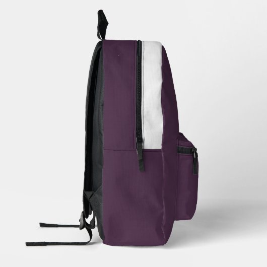 Aangepaste grimace paarse naam, nummer, Team Sport Bedrukte Rugzak (Links)