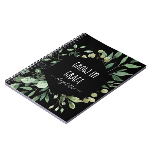 Aangepaste groei in Grace Waterverf Greenery Chris Notitieboek (Linkerzijde)