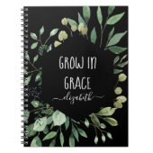 Aangepaste groei in Grace Waterverf Greenery Chris Notitieboek (Voorkant)