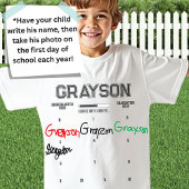 Aangepaste groei met mij K-12 Signature Keepsake T-shirt