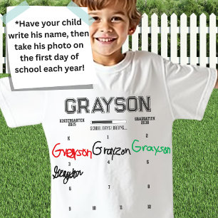 Aangepaste groei met mij K-12 Signature Keepsake T-shirt