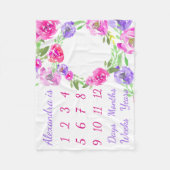 Aangepaste groei van mijlpaal op jaarbasis in de B Fleece Deken (Voorkant)