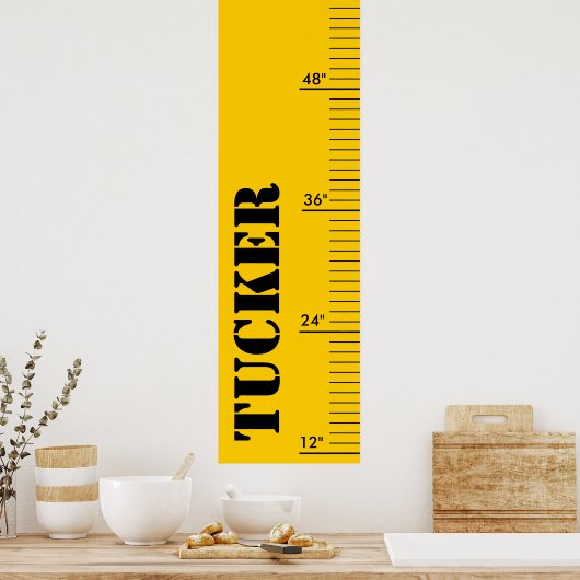 Aangepaste groeigrafiek - Ruler Poster (Keuken)