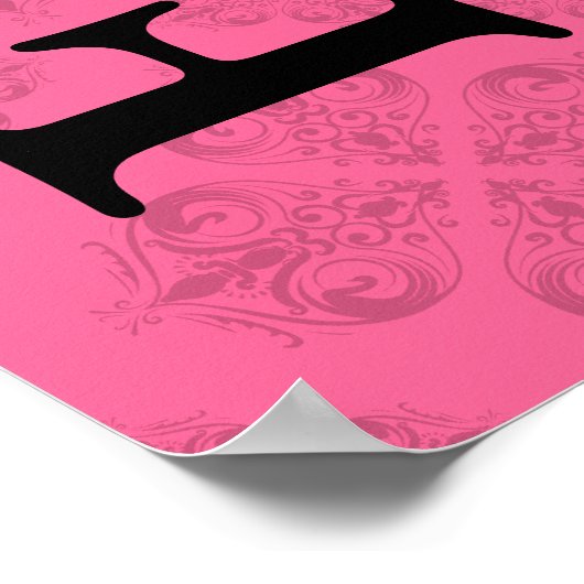 Aangepaste groeikaart - Barok Poster (Hoek)