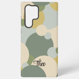 Aangepaste groen-gele molecule Samsung Phone Case Samsung Galaxy Hoesje