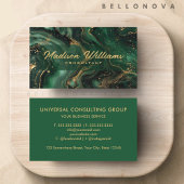 Aangepaste Groen Goud Zwart Goud Professioneel Visitekaartje