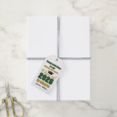 Aangepaste groen-gouden eindexamenfeest klas 2026 cadeaulabel (Met Touw)