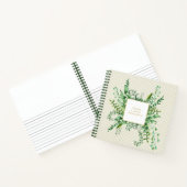 Aangepaste groen laat bruiloft Vrijgezellenfeest Notitieboek (Binnen)