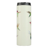 Aangepaste groene Anna's kolibrie Thermosbeker (Achterkant)
