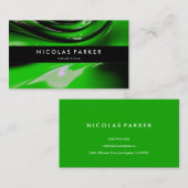 Aangepaste groene autoverf Modern Elegant Visitekaartje (Voorkant / Achterkant)