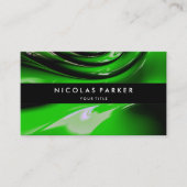 Aangepaste groene autoverf Modern Elegant Visitekaartje (Voorkant)