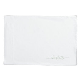 Aangepaste groene Bed Kussen Kussensloop