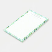 Aangepaste groene blauwe stip grid tuin lay-out pl post-it® notes (Schuin)