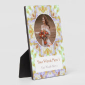 Aangepaste Groene Bruine Ster Huwelijk Gift Fotoplaat (Zijkant)