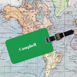 Aangepaste groene business scherp acryl bagagelabel<br><div class="desc">Reis in stijl met dit nette aanpasbare acryl bagagelabel. pas aan met uw eigen contactgegevens en naam</div>