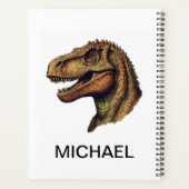 Aangepaste groene dinosaurus T-Rex Tyrannosaurus 2 Planner (Achterkant)