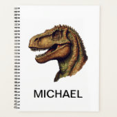 Aangepaste groene dinosaurus T-Rex Tyrannosaurus 2 Planner (Voorkant)