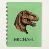 Aangepaste groene dinosaurus T-Rex Tyrannosaurus 2 Planner (Voorkant)