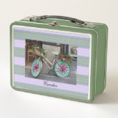 Aangepaste groene  draagtas met opening bovenaan (Voorkant)