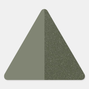 Aangepaste groene driehoeksticker links gesplitst sticker