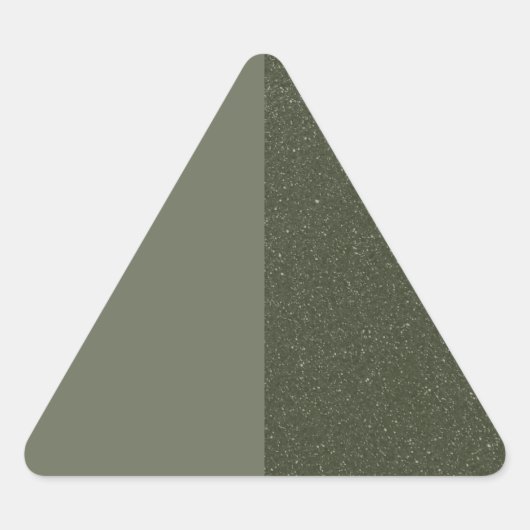 Aangepaste groene driehoeksticker links gesplitst sticker (Voorkant)