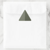 Aangepaste groene driehoeksticker links gesplitst sticker (Tas)