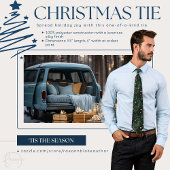 Aangepaste groene en gouden kerst Stropdas