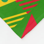 Aangepaste groene etnische geometrische driehoeken fleece deken (Hoek)