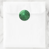 Aangepaste groene folie afstudeercertificaat zegel (Tas)