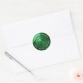 Aangepaste groene folie afstudeercertificaat zegel (Envelop)