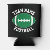 Aangepaste groene Football teamnaam Aangepaste tek Blikjeskoeler (Voorkant)