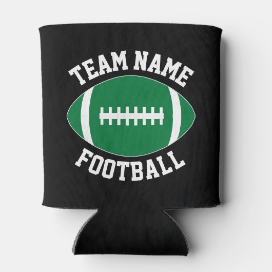 Aangepaste groene Football teamnaam Aangepaste tek Blikjeskoeler (Achterkant)