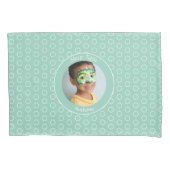 Aangepaste Groene Foto Lijst Kussensloop (Voorkant)