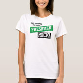 Aangepaste groene Freshman-school  T-shirt (Voorkant)