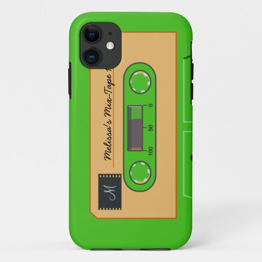 Aangepaste groene gemengde tape Case-Mate iPhone case (Achterkant)