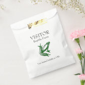 Aangepaste groene kikker bedankzakje (Gezegeld)