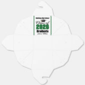 Aangepaste groene klas van 2026 diploma feest bedankdoosjes (Ongevouwen)