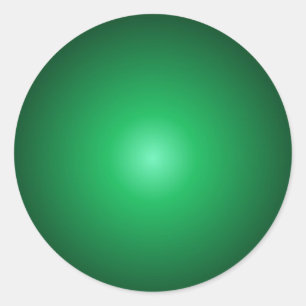 Aangepaste groene kleur blanco trendy elegante sja ronde sticker