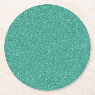 Aangepaste groene kleur elegante lege Sjabloon Ronde Kartonnen Onderzetter