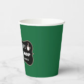 Aangepaste Groene Koffiewinkel Papieren kopjes Papieren Bekers (Links)