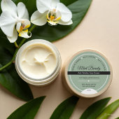 Aangepaste Groene Kruiden Face Cream Label Sticker