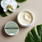 Aangepaste Groene Kruiden Face Cream Label Sticker