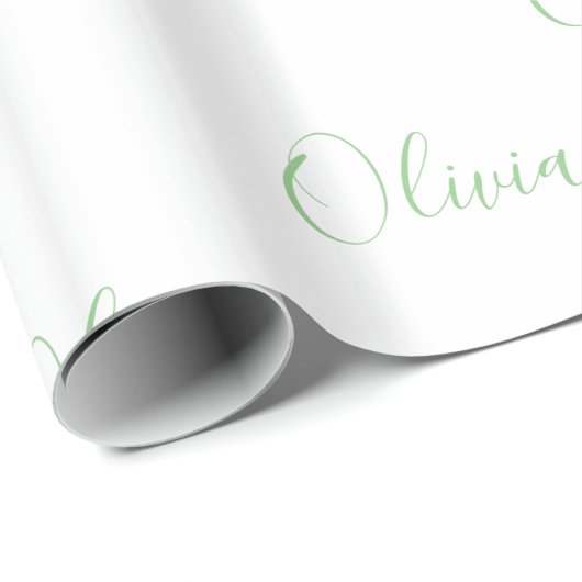 Aangepaste groene legante naam van Lime Cadeaupapier (Rol Hoek)